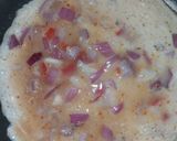 A picture of step 2 of Meen's Egg Burrito.
