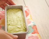 A picture of step 9 of Matcha Pound Cake.