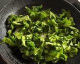 A picture of step 1 of Spinach cheese omellete.