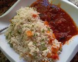A picture of step 3 of Farar shinkafa Mai kwai.