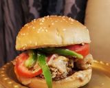 A picture of step 7 of Crispy Chicken Burger.