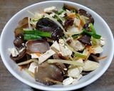 รูปขั้นตอนการทำที่ 5 ของ เต้าหู้ผัดขิง​ (มังสวิรัติ/ไร้แป้ง)​
