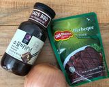 Foto langkah ke 6 dari resep Daging Bumbu Barbeque dengan Jamur Enikodake.