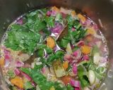 Une image de l'étape 6 de Soupe de pommes de terre, carottes, radis meat et fan de navet.
