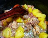 A picture of step 7 of Chicken yakhni pulao.
