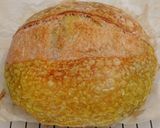 Foto langkah ke 24 dari resep Matcha Ubi Ungu Kunyit Sourdough Bread.