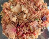 A picture of step 2 of Pulao veg patties.