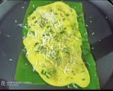 A picture of step 4 of Traditional Gujarati Rice Panki.