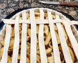 Foto del paso 8 de la receta: Pastel con nueces, pasas, manzanas y cabello de ángel