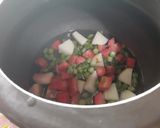 A picture of step 1 of Bisi bele bath recipe.