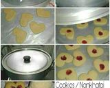 A picture of step 10 of Jam Nankhatai/cookies baked in kadai.