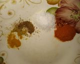A picture of step 4 of Aloo keema.