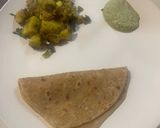 A picture of step 3 of Coconut puran Poli.