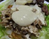Foto del paso 14 de la receta: Wrap de carne🥩, pollo🍗, cebollas🧅y manzanas🍎 caramelizadas en salsa miel🍯mostaza🌯🥙🥬