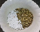 A picture of step 1 of Sabudana green gram Payasam.