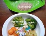 Foto langkah ke 1 dari resep Bubur steam ikan kembung 9m+.