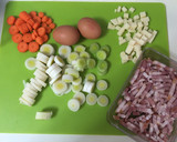 Foto del paso 1 de la receta: Pastel de puerro