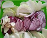 Hagymás, mustáros sertéstarja recept fázis 3 fotója