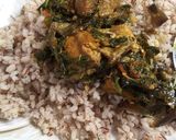A picture of step 1 of Opada rice.