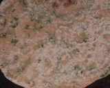 A picture of step 2 of Methi parantha.