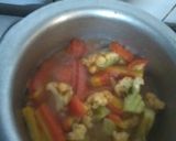 A picture of step 1 of Creemy cauliflower and carrot soup.