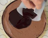 A picture of step 9 of Knam’s Sacher Semifreddo Cake.