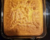 A picture of step 2 of Jiffy mix corn bread.