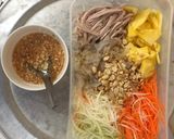 Hình bước làm 1 của món Nộm sứa