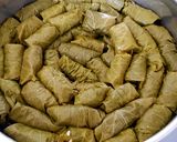A picture of step 4 of Stuffed Grape Leaves (Dolmadakia).
