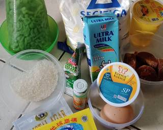 Puding Cake Cendol - Step 1