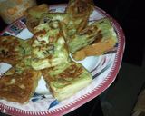 A picture of step 5 of Bread into egg.