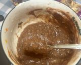 A picture of step 2 of Banana cocoa energy bar.