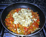 Foto del paso 7 de la receta: Berenjenas con jamón, lomo de cerdo con verduras y Bechamel