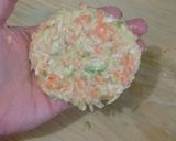 Foto del paso 9 de la receta: Tortitas de pollo con verduras y queso 😘