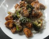 A picture of step 6 of Mongolian Chicken.