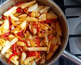 Foto del paso 3 de la receta: Revuelto de papas y morrones, con huevo