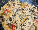 Foto del passaggio 8 della ricetta #668 Risotto con melanzane a funghetto 🍆🍅🌱