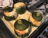 Une image de l'étape 11 de Courgettes rondes farcies jambon fromage au bouillon de courge.