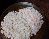 Foto del paso 4 de la receta: Buñuelos de merluza, pota y palitos de cangrejo