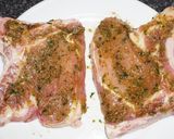 A picture of step 2 of Grilled Marinated Pork Chops.