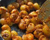 A picture of step 5 of Ripe gumberry's sabzi (Jain recipe).