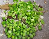 A picture of step 4 of Veg pulao.