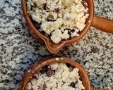 Une image de l'étape 5 de Crumble chocolat pomme raisin.