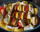 Grillezett zöldségek sajttal recept fázis 1 fotója