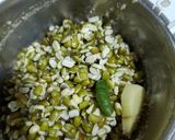 A picture of step 2 of Green Moong dal pakodi.