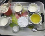A picture of step 1 of Chocolaty cake.