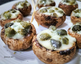 Foto del paso 5 de la receta: Champiñón relleno de gorgonzola y alcaparras en airfryer