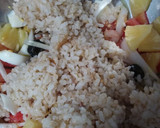 Foto del paso 11 de la receta: 🥗 Ensalada de arroz 🍚, gambas 🦐 y piña🍍