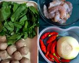 Foto langkah ke 1 dari resep Udang Pakcoy Asam Manis Pedas.