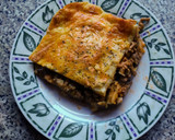 Foto del paso 6 de la receta: Lasaña de puerros, setas shiitake, ajo negro, carne
